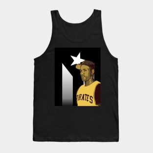 Roberto Clemente | Black Puerto Rico Flag Tank Top